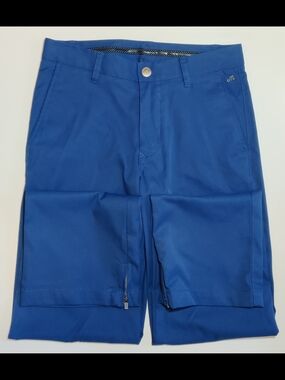 Bonobos Maide Mens Golf Pants 28x30 Royal Blue Performance Ankle Zip Trousers